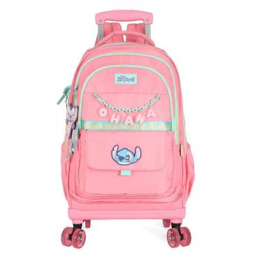 Imagem de MOCHILA LUXCEL INFANTIL STITCH OHANA COM RODAS MC50082SC-Feminino