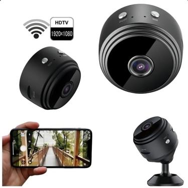 Imagem de Mini Câmera Espi A9 Wi‑Fi com Visão Noturna e Sensor-Unissex