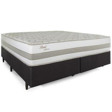 Imagem de Cama Box Queen Herval Basel, 73x158x198 cm, Molas Ensacadas