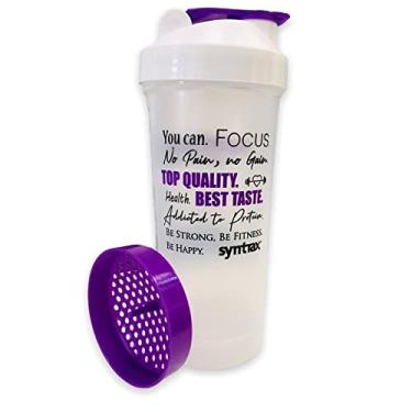 Imagem de Coqueteleira (600ml) - Transparente c/Roxo - Syntrax, Syntrax