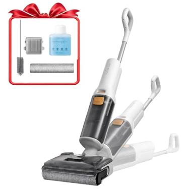 Imagem de Roborock Aspirador de pó seco e úmido sem fio F25 RT, máquina de limpeza de piso plano de 180°, autolimpeza de borda a borda de 90 °C, esfregão a vácuo tudo em um, limpador de piso elétrico de 40