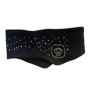 Imagem de KiBcsLic Faixa de cabeça infantil para patinação artística, faixa de cabelo multifuncional e leve para exercícios, ideal para futebol e atividades físicas, Preto