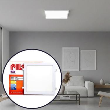 Imagem de Plafon Painel Led Embutir Quadrado 24w Branco frio 6500k Pila by Phili