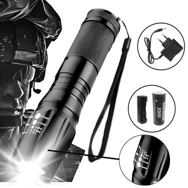 Imagem de Lanterna tática Militar X900 2000 Zoom 5 Modos 100.000hrs