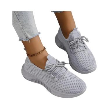 Imagem de Tênis Casuais Femininos De Verão Respiráveis Em Malha, Sapatos Vulcani