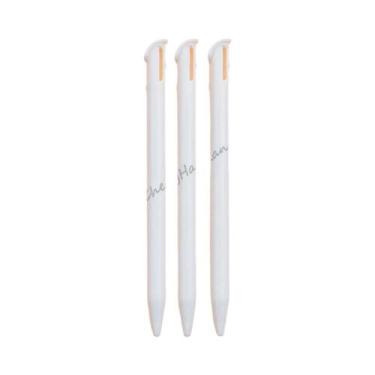 Imagem de Caneta Stylus Ajustável De Metal Branca (3 Unidades) Para 3DS XL LL 2D