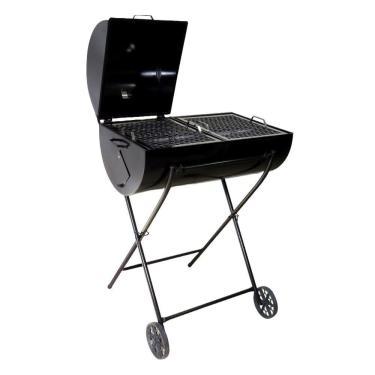 Imagem de Churrasqueira Brasão Mista 100L Grelha Carrinho 100X70X40Cm