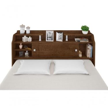 Imagem de Cabeceira Flex Box Casal 1,38 Framar Elisa Malbec Off White