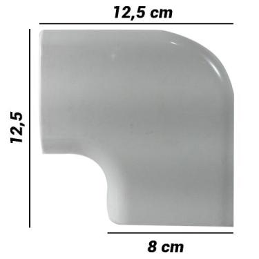 Imagem de Terminal de Acabamento em Curva para Ar Condicionado 80mm - Tecnolar