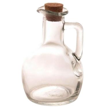 Imagem de Galheteiro Garrafa de Vidro Tampa Rolha Azeite 180ml Lyor Porta Condim