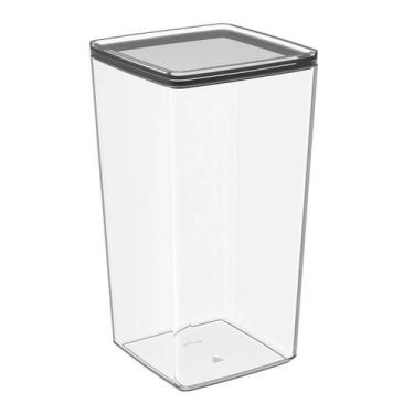 Imagem de Pote Hermético 2,3L Cristal Crippa Porta Mantimentos Condimentos Trans