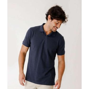 Imagem de Polo Masculina Manga Curta MR Azul-90016, Azul, GG