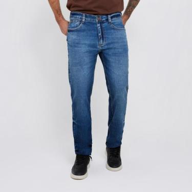 Imagem de Calça Jeans Masculina Slim Antonio - DOCT, Azul escuro, 42