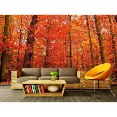 Imagem de Papel de Parede Autocolante Floresta 1m x 1m 1000g PVC
