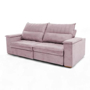 Imagem de Sofá Retrátil Reclinável Casal 2 Lugares 2,70m California Veludo - Loja Sheep