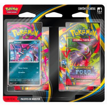Imagem de Blister Quadruplo Pokémon TCG Fogo Fantasmagórico Copag