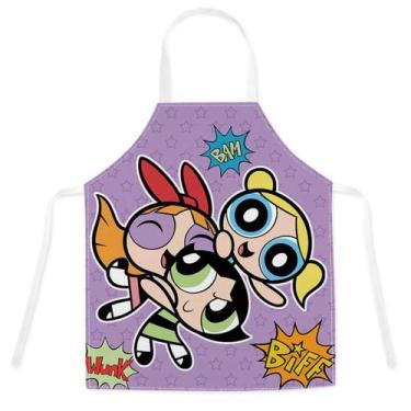 Imagem de Avental Powerpuff Girls Anime Cooking Kitchen 60x70cm - Yiweisai