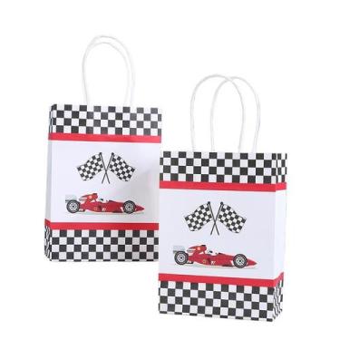 Imagem de Sacola de presente, papel kraft branco, sacolas de transporte, pacote 