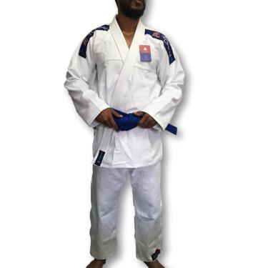 Imagem de Kimono Trançado Flex Jiu Jitsu Adulto - Branco - Torah-Unissex