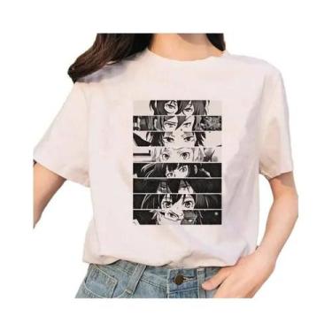 Imagem de Camiseta Feminina Bungou Stray Dogs Anime Harajuku Casual Com Gola O E