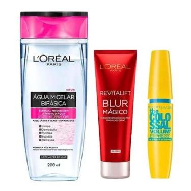 Imagem de L’Oréal Paris + Maybelline Kit - Água Micelar Bifásica + Primer Blur Mágico + Máscara de Cílios à Pr-Feminino