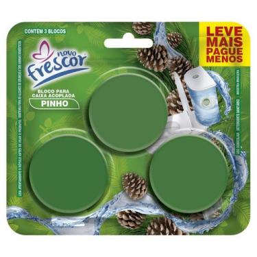Imagem de Tablete Vaso Sanitário Bloco Caixa Acoplada TRIPLO Cartela 3 Blocos No