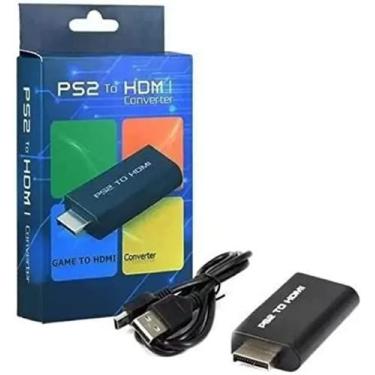 Imagem de Adaptador Conversor De Vídeo Compatível Com Playstation 2 Ps2 Para Hdm