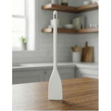 Imagem de Colher Espatula Remo 60cm Nylon Branca 180º Jolly Industrial
