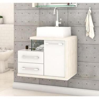 Imagem de Gabinete Armario P-banheiro (balcao C-cuba Q355) Legno 650 Branco Ches