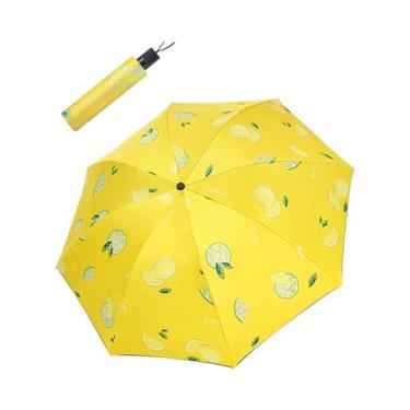 Imagem de Guarda-chuva Compacto Portátil Mini Para Viagem, Proteção Solar E Cont
