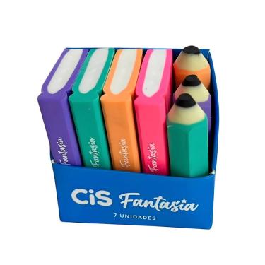 Imagem de Borracha Cis Fantasia Livros com Capa Protetora Temática para Uso Escolar e Escritório Unidade