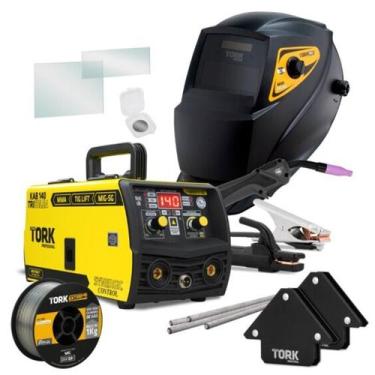 Imagem de Inversora de Solda 3 em 1 Trisolda 140a 220v + Máscara de Solda MAK Au