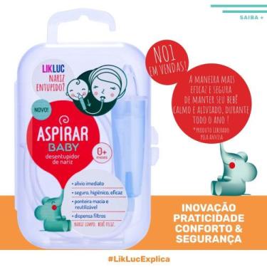 Imagem de Aspirador Nasal Para Bebes Aspirar Baby Com Estojo- LIKLUC  