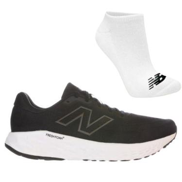 Imagem de Kit Tênis de Corrida Masculino New Balance Evozv4 e Meia, 39, Preto, B