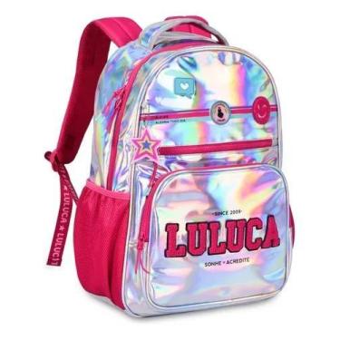 Imagem de Mochila De Costas Escolar Luluca Youtuber Menina Holográfica - Clio St