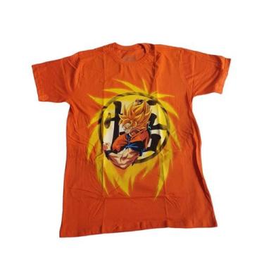 Imagem de Camiseta Unissex Goku Super Saiajin - Clube Comix Laranja, Laranja, M