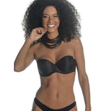 Imagem de Sutiã Bustiê Natural Marilyn DeMillus 67819, Preto, 40