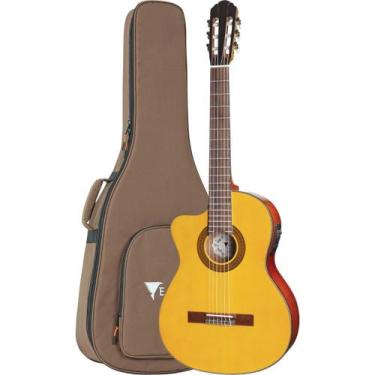 Imagem de Violão Eletroacústico Canhoto Eagle CH800 VG LH Nylon