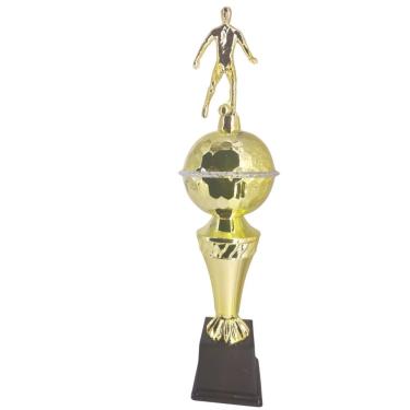 Imagem de Troféu de Futebol Vitória Vencedor 501352 para Premiação com Base Quadrada Dourado