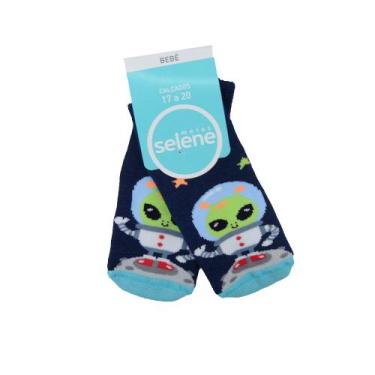 Imagem de Meia Infantil Bebê Masculina Selene Azul Marinho - 1620, 21/24