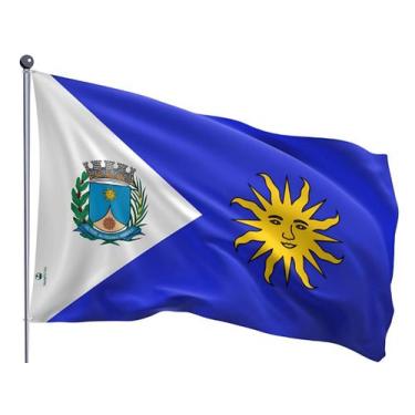 Imagem de Bandeira do Município de Araraquara Uma Face Estampada 70x100cm - Qual