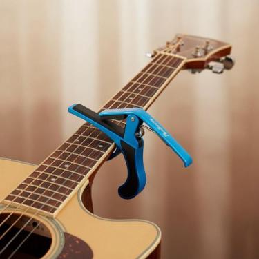 Imagem de Capotraste Braçadeira Guitarra E Violão Aço E Nylon, Capo - Dolphin
