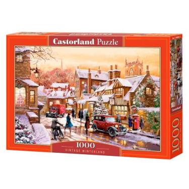 Imagem de Puzzle 1000 peças Cidade na Neve - Castorland Importado 1048022