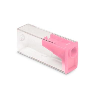 Imagem de Apontador retangular com depósito tons pastéis Faber-Castell, Rosa