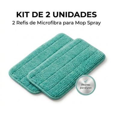 Imagem de Refil Microfibra Mop Spray Multiuso Lavável Alta Absorção e Durabilida