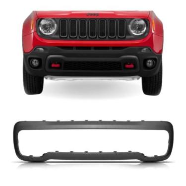 Imagem de Aplique Parachoque Moldura Renegade 15/21 Trailhawk Dianteiro Cinza Es