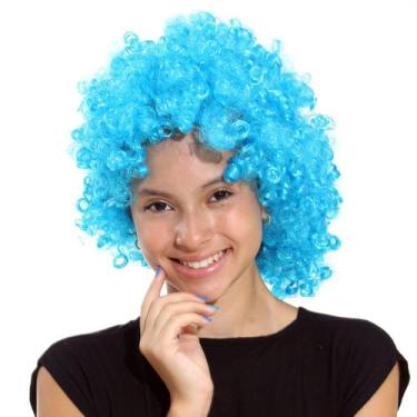 Imagem de Peruca Black Cacheada Abrakadabra - Carnaval, AZUL, U