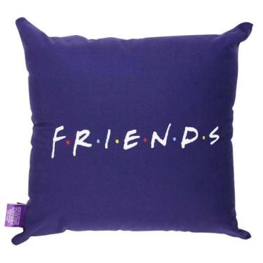 Imagem de Almofada Fibra Veludo 40 x 40 Serie TV Friends licenciada Desenho do T
