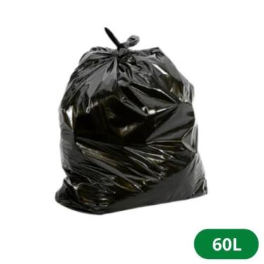 Imagem de Saco de Lixo 60 Litros Preto Leve - 100 Unidades - Itaquiti