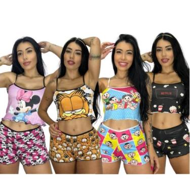 Imagem de Pijama Virgínia Croppete Ondinha Personagens - Fabulosa Moda Íntima, E